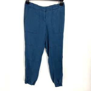 Ann Taylor LOFT Blue Lyocell Chino Jogger Pants